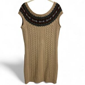 Ralph‎ Lauren Sleeveless Wool Sweater Dress, Size MEDIUM